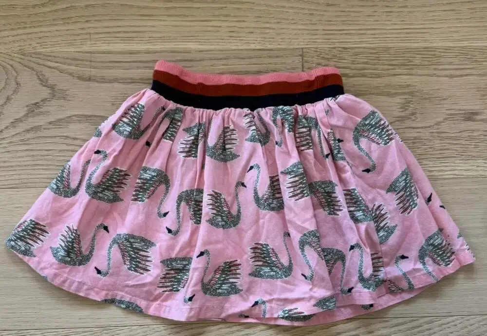Anthem of the ants Skirt pink swans 3t girls pleated